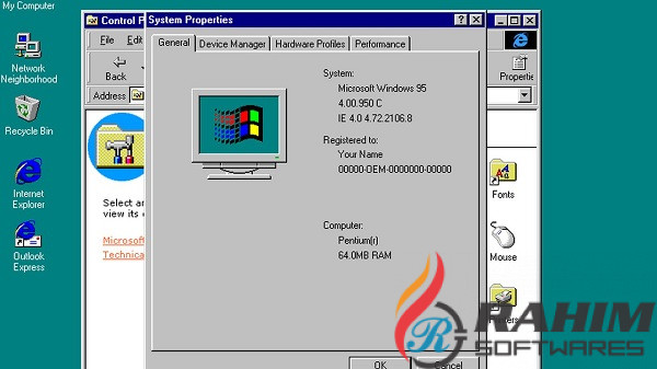 Windows 95 v2.1.1 x86-x64 Free Download