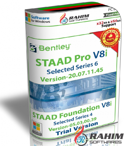 Bentley STAAD Pro V8i SS6 v20 Free Download