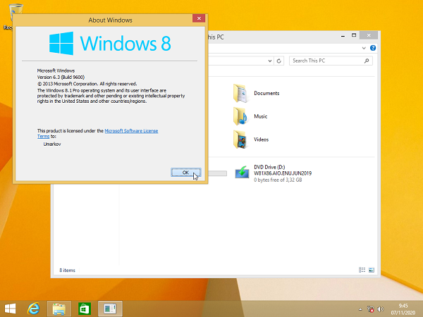 Windows 8.1 AIO NOV 2016 for PC