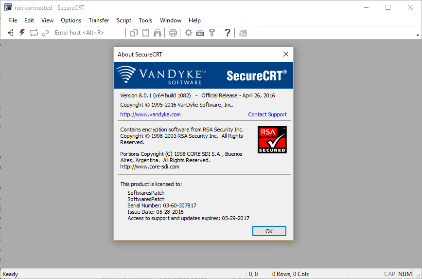 VanDyke SecureCRT 8.0 Pc/Mac Free Download