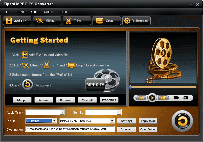 Tipard MPEG TS Converter 6.2 Free Download