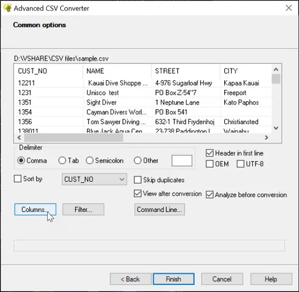 Advanced CSV Converter 7.15 for PC