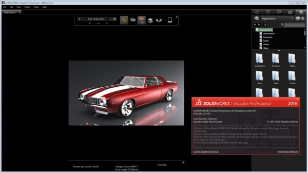 DS SolidWorks Visualize Professional 2016 Free Download