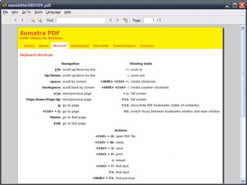 Sumatra PDF 3.1.2 Portable Free Download