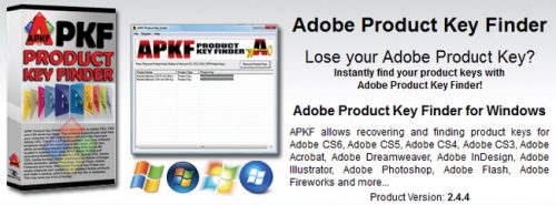 APKF Adobe Product Key Finder 2.4.5.0 Portable Free Download
