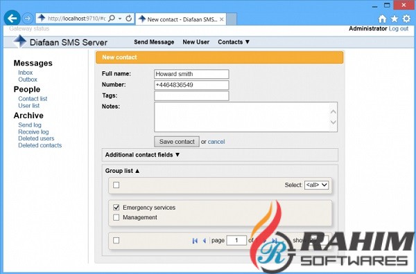 Diafaan SMS Server 4.3 Free Download