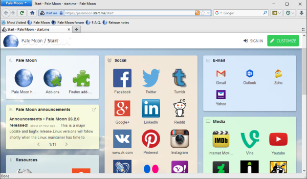 Pale Moon 27.0.2 Portable Free Download
