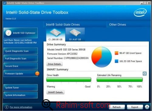 Intel Solid State Drive Toolbox 3.4.7 Free Download