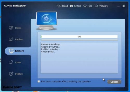 AOMEI Backupper 4.0.6 Free download