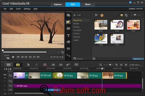 videostudio pro x10 how to move from portrait to landscape