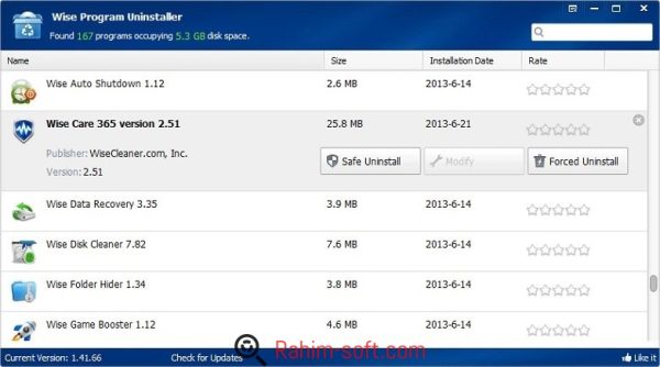 Wise Program Uninstaller 1.93 Portable Free Download