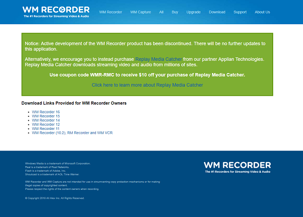 WM Recorder 16.8.1