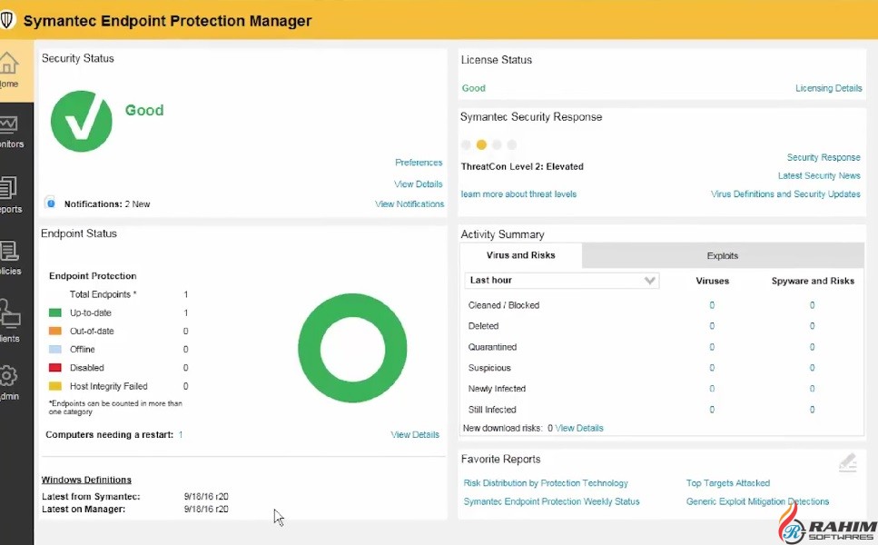how to update symantec endpoint protection client offline