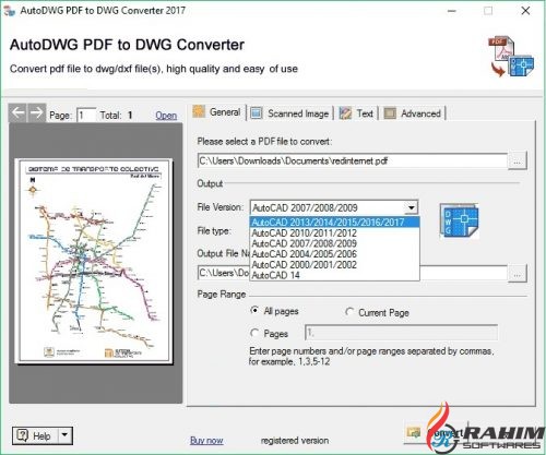 PDF to DWG Converter 2017 Free Download