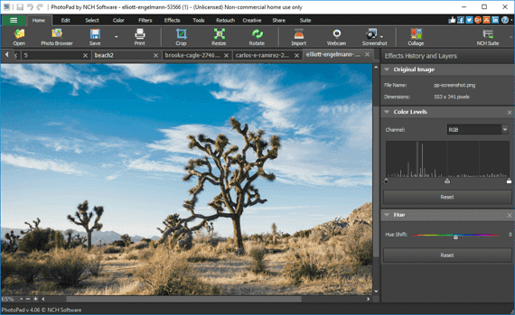 NCH PhotoPad Image Editor Professional 11.65