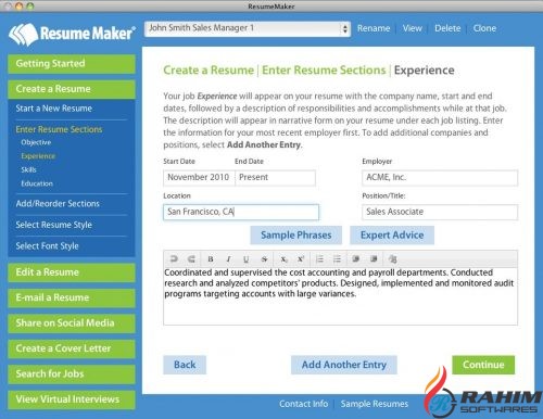 Resume Maker Pro 17 Free Download