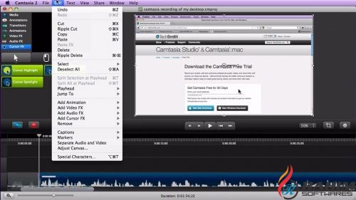 TechSmith Camtasia 3.1.2 Mac Free Download