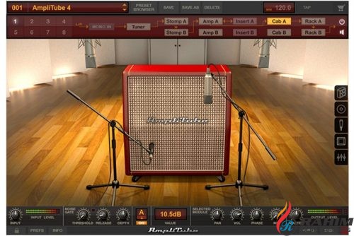 amplitube 3 sound system with music
