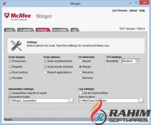 McAfee Stinger 12.1 Portable Free Download