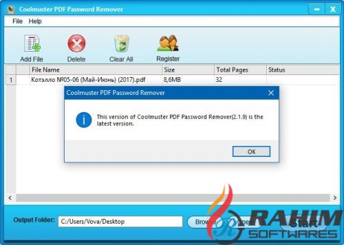 Portable PDF Password Remover 2.1.9 Free Download
