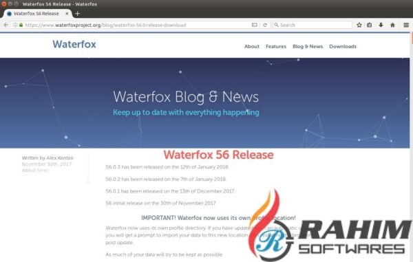Waterfox 56 Offline Installer Free Download