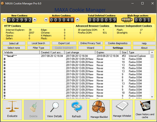 MAXA Cookie Manager Pro 6 Portable