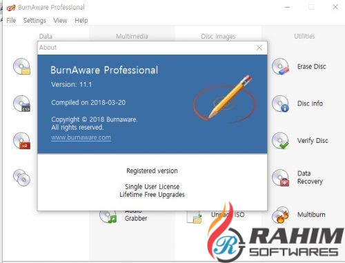 BurnAware Professional 11.1 Portable Free Download