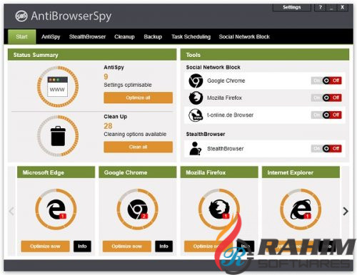 AntiBrowserSpy Pro 2019 trial cersion