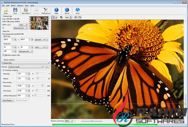 Benvista PhotoZoom Pro 8.0.4 Portable Free Download