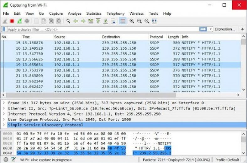 wireshark packet sniffing detection