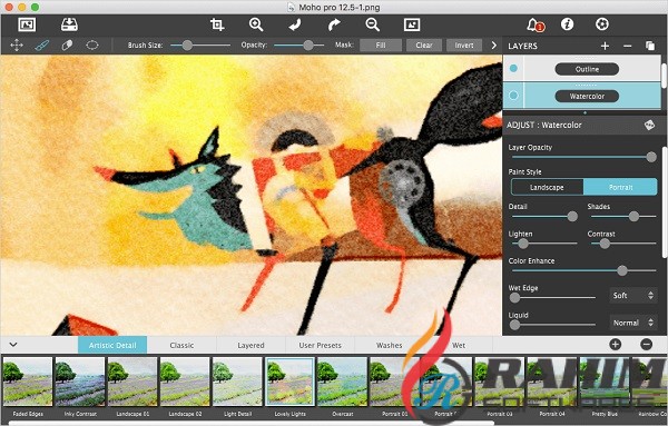 JixiPix Watercolor Studio 1.3 Free Download