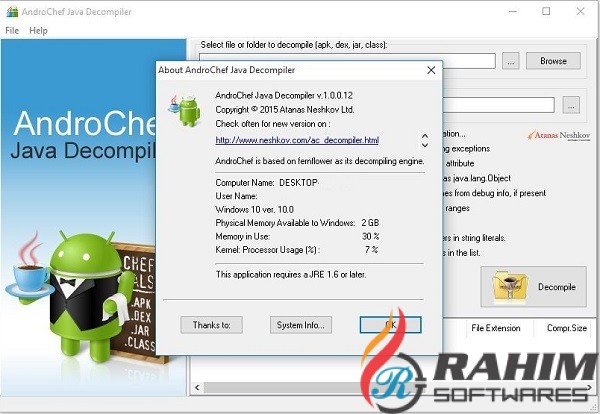 AndroChef Java Decompiler 1.0 Free Download