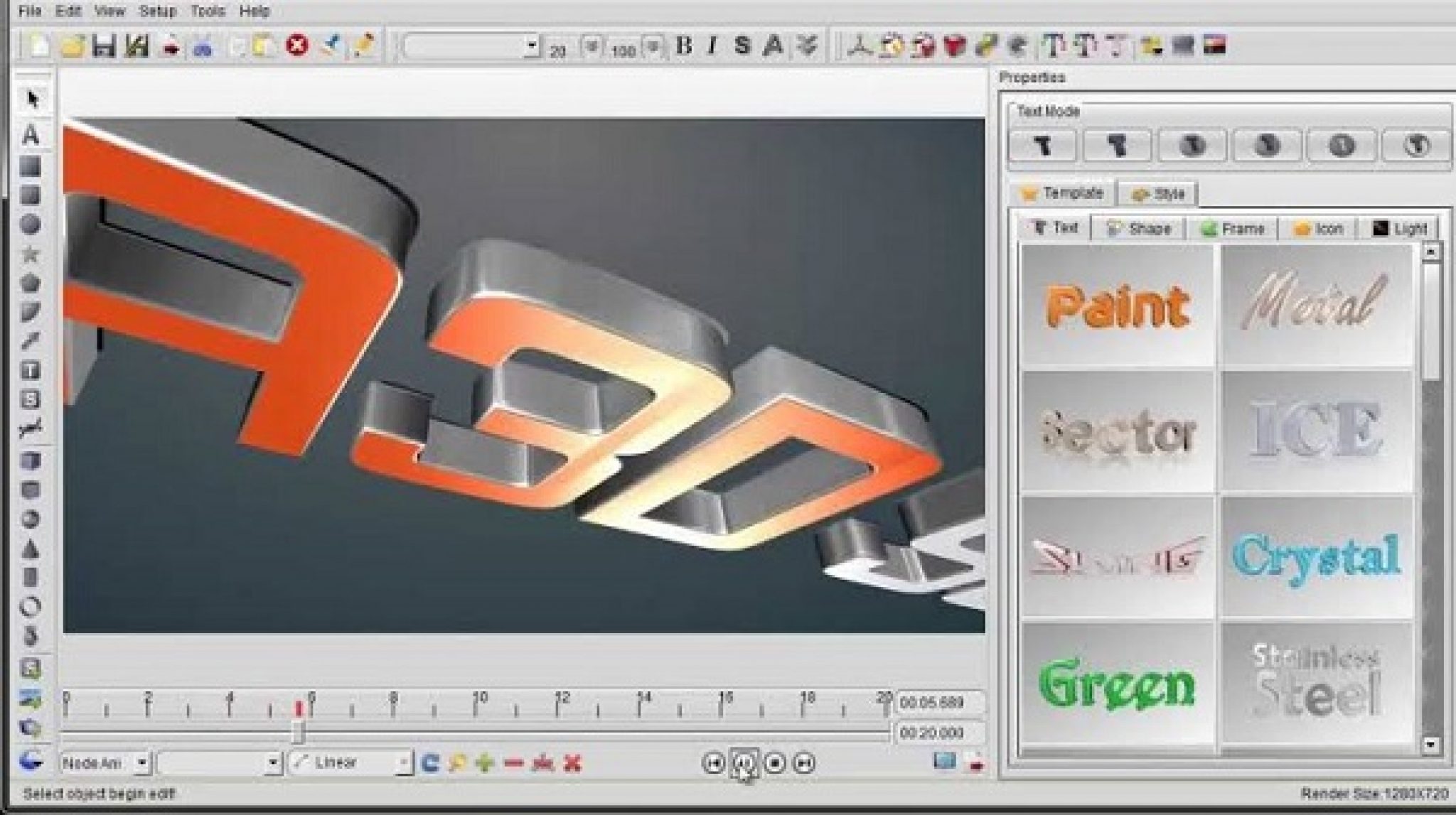 3d text animation online creator