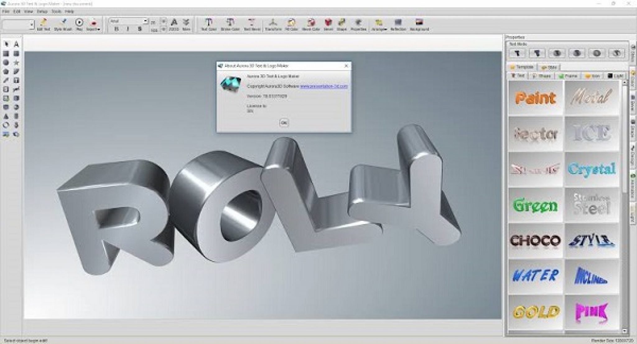 Aurora 3D Text Logo Maker 20 Portable Free Download Rahim Soft