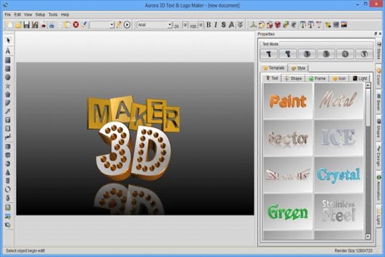 Aurora 3D Text Logo Maker 20 Portable Free Download Rahim Soft