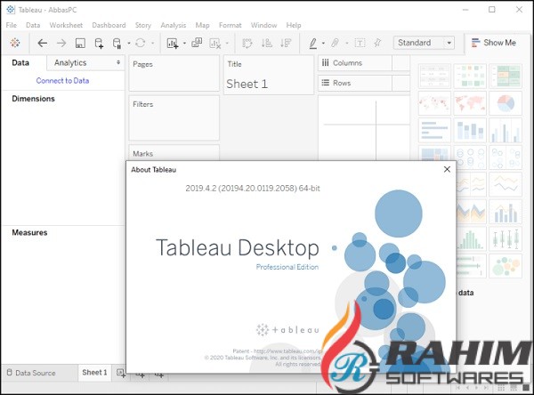 Tableau Desktop Professional Edition 2020 Free Download