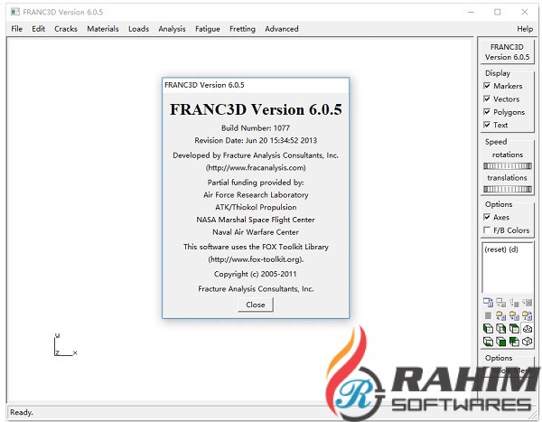 Fracture Analysis FRANC3D 6.0.5 Free Download