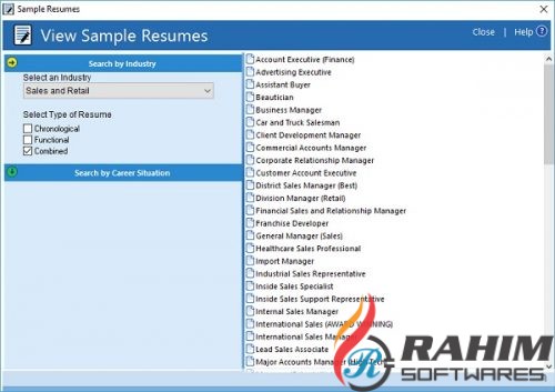 ResumeMaker Professional Deluxe 20.3.0.6016 for windows download free