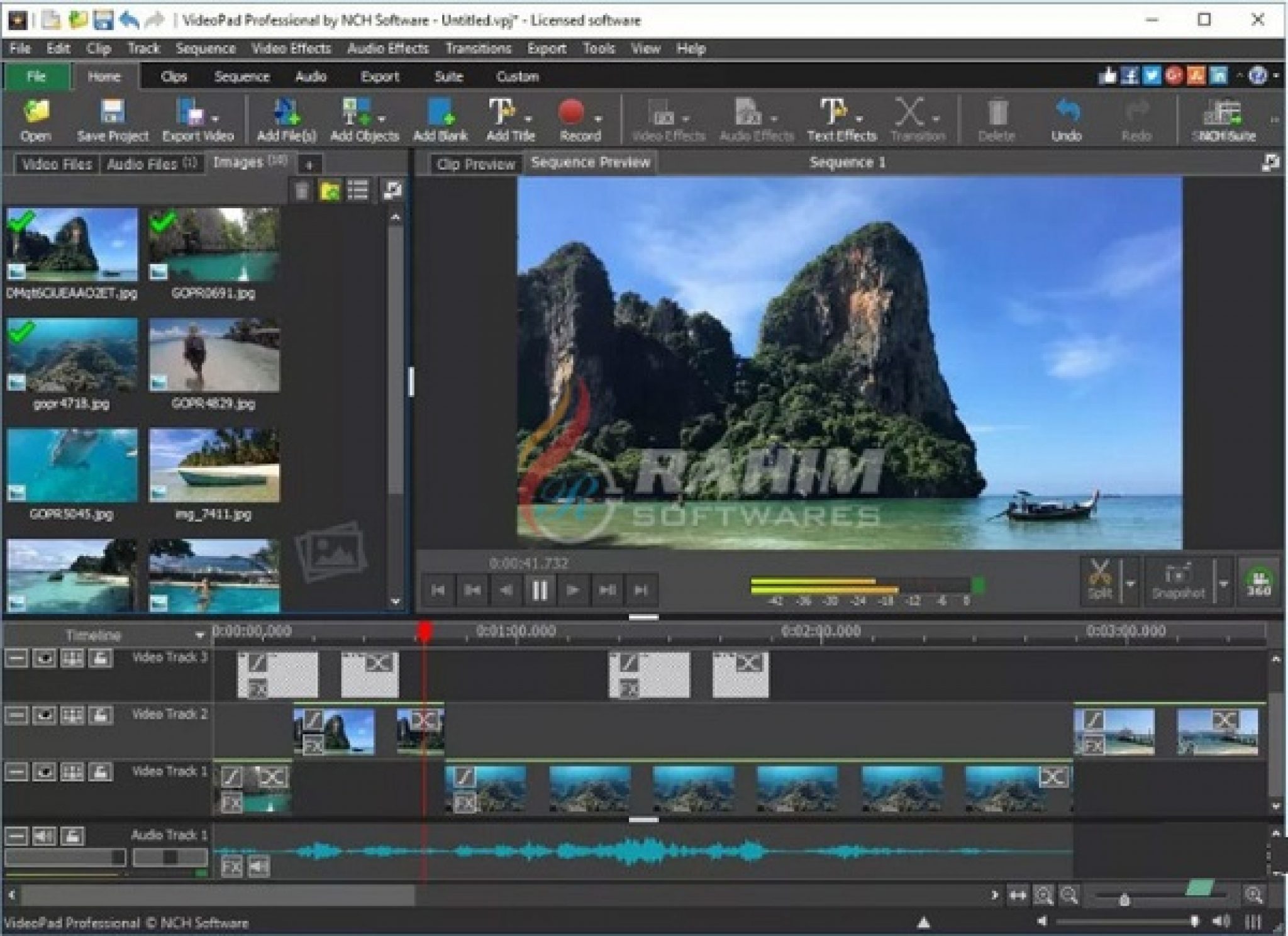 NCH VideoPad Video Editor Pro 13.59 download the last version for windows
