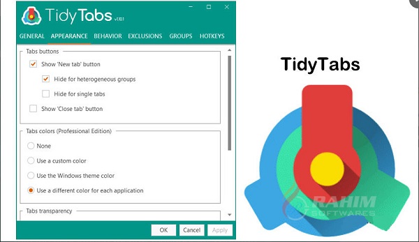 Download TidyTabs Professional 1.17.1 Free