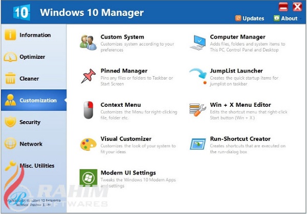 Download Yamicsoft Windows 10 Manager 3.2.1 Free