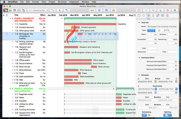 Free Download OmniPlan Pro 3.8.1 for Mac
