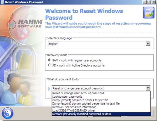 windows server password reset iso