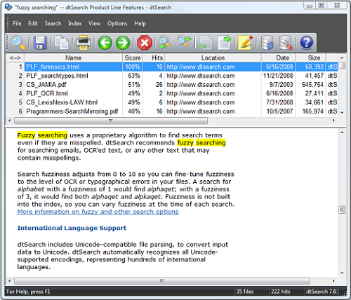 dtsearch debugger