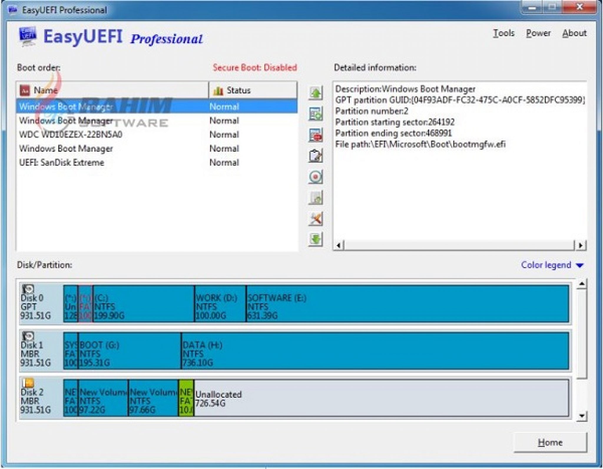 EasyUEFI Enterprise 5.0.1 download the new version for windows