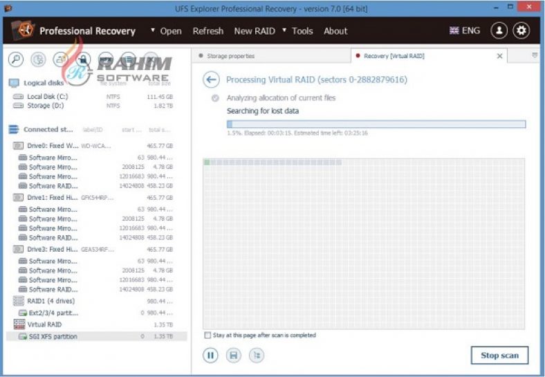 ufs explorer professional recovery download