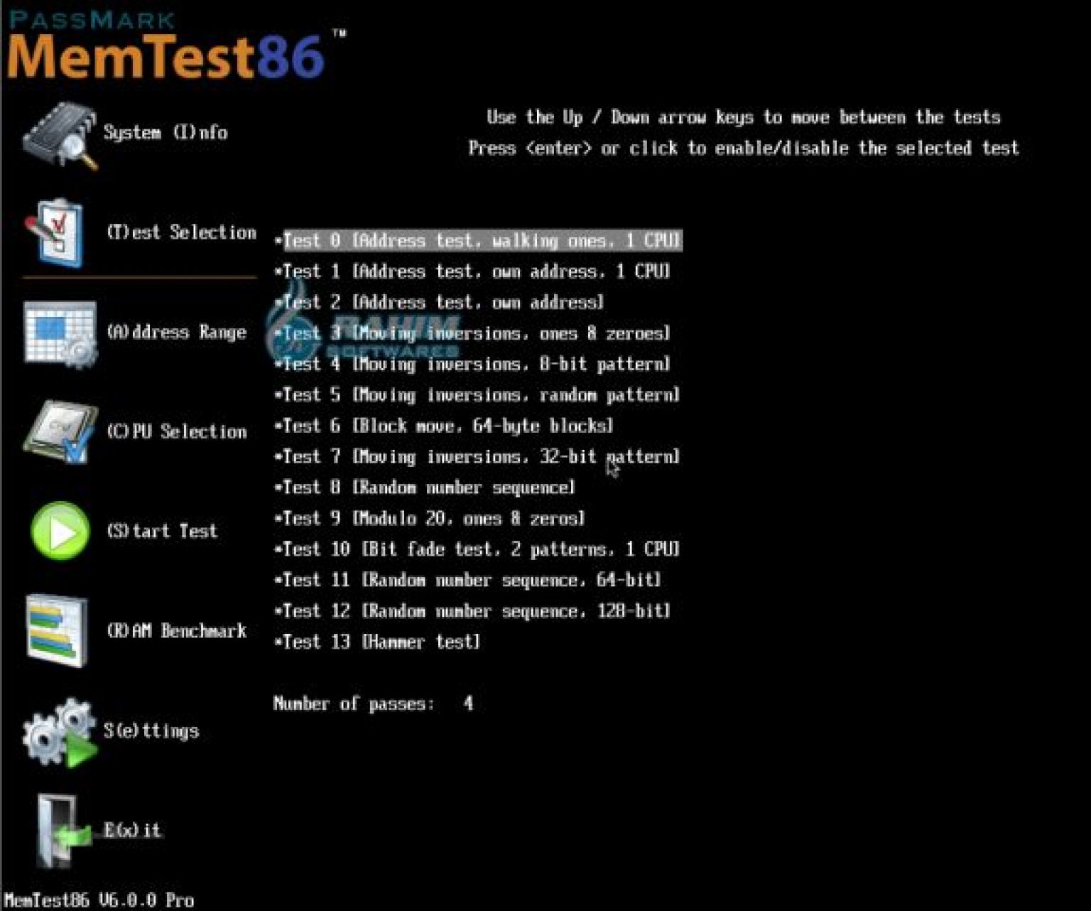 Memtest86 Pro 10.6.1000 instaling