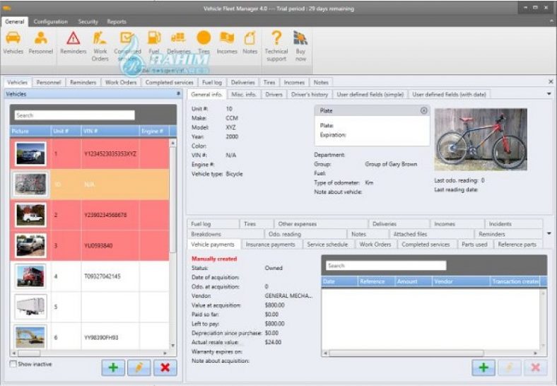 Vehicle Fleet Manager 2021 Free Download