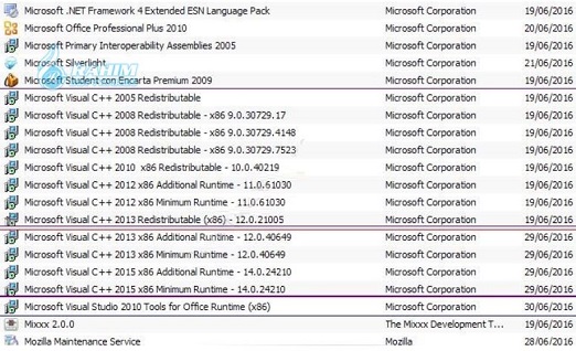 Microsoft Visual C++ Redistributable