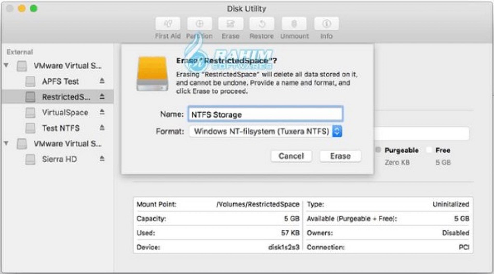 how to format ntfs fuse for mac os x